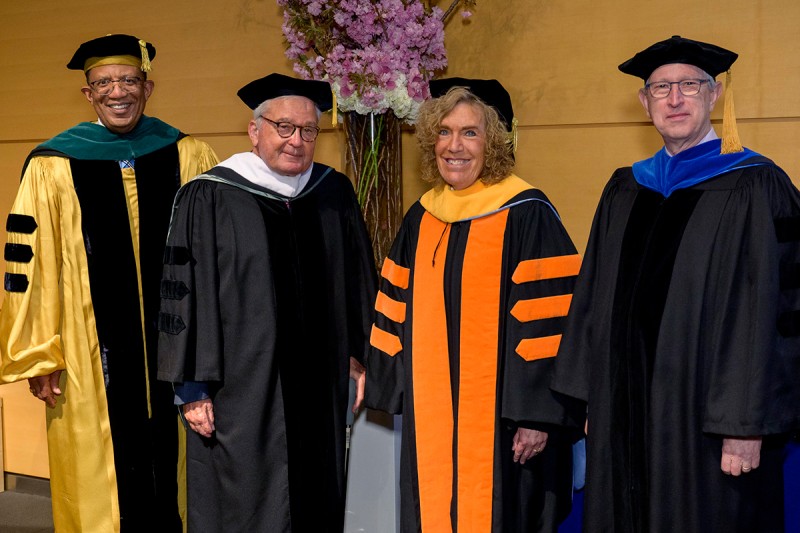 Selwyn M. Vickers, Louis V. Gerstner Jr., Elaine Fuchs, and Joan Massagué